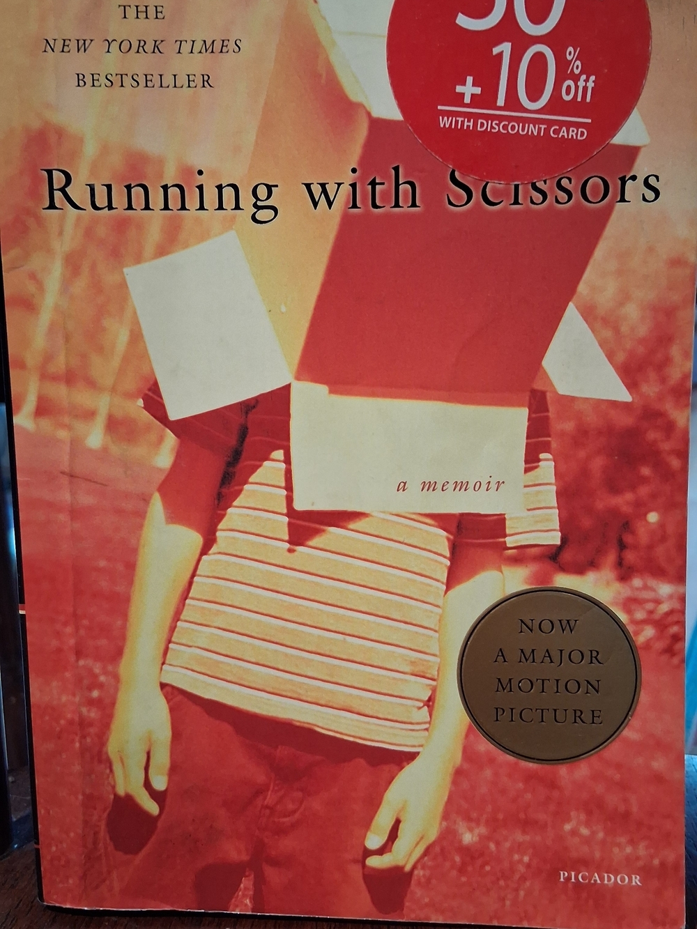 Running with Scissors Paperback - Orange Red Cover